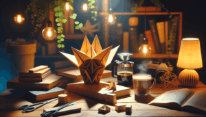 Explorasi Kedamaian: Seni Origami dan Secangkir Kopi